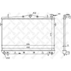 10-25304-SX STELLOX Радиатор, охлаждение двигателя