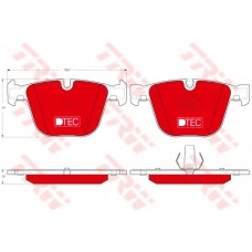 GDB1502DTE TRW Комплект тормозных колодок, дисковый тормоз