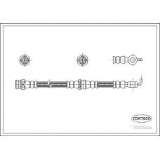 19033024 CORTECO Тормозной шланг