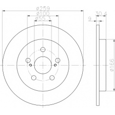 MDC2203 MINTEX Тормозной диск
