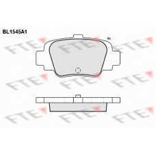 BL1545A1 FTE Комплект тормозных колодок, дисковый тормоз