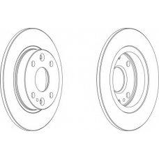 DDF525-1 FERODO Тормозной диск