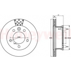 569122B BENDIX Тормозной диск