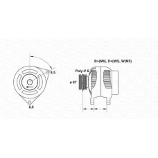063321347010 MAGNETI MARELLI Генератор
