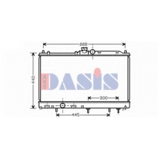 140084N AKS DASIS Радиатор, охлаждение двигателя