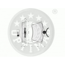 10094 OPTIMAL Комплект тормозных колодок, дисковый тормоз