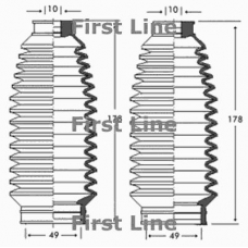 FSG3236 FIRST LINE Пыльник, рулевое управление