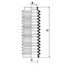 83508 SPIDAN Пыльник, рулевое управление