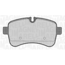 363916060284 MAGNETI MARELLI Комплект тормозных колодок, дисковый тормоз