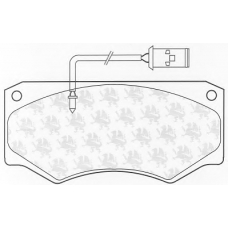 BP828 QH Benelux Комплект тормозных колодок, дисковый тормоз