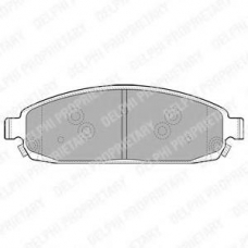 LP1931 DELPHI Комплект тормозных колодок, дисковый тормоз