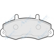 PAD728 APEC Комплект тормозных колодок, дисковый тормоз