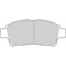 FD6870N NECTO Комплект тормозных колодок, дисковый тормоз