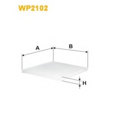 WP2102 WIX Фильтр, воздух во внутренном пространстве