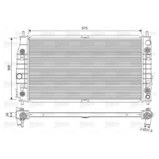 701556 VALEO Радиатор, охлаждение двигателя