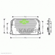 94-6328 KAGER Конденсатор, кондиционер