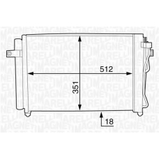 350203612000 MAGNETI MARELLI Конденсатор, кондиционер