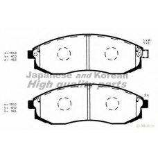N009-62 ASHUKI Комплект тормозных колодок, дисковый тормоз