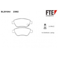 BL2010A4 FTE Комплект тормозных колодок, дисковый тормоз