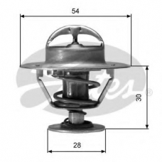 TH02491G1 GATES Термостат, охлаждающая жидкость