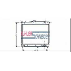 2200051 KUHLER SCHNEIDER Радиатор, охлаждение двигател