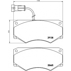 MDB2270 MINTEX Комплект тормозных колодок, дисковый тормоз