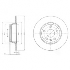 BG4089 DELPHI Тормозной диск