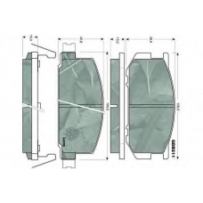 GDB211 TRW Комплект тормозных колодок, дисковый тормоз