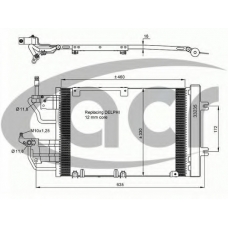 300644 ACR Конденсатор, кондиционер