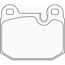 P 06 006 BREMBO Комплект тормозных колодок, дисковый тормоз
