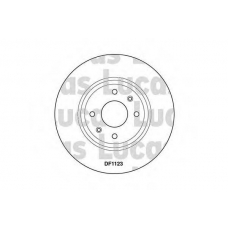 DF1123 TRW Тормозной диск