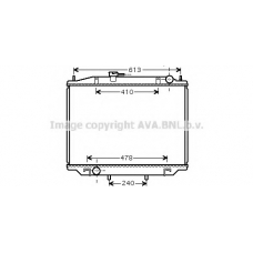 DN2300 AVA Радиатор, охлаждение двигателя