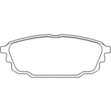 MDB2250 MINTEX Комплект тормозных колодок, дисковый тормоз