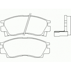 MDB1448 MINTEX Комплект тормозных колодок, дисковый тормоз