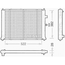 DRM24014 DENSO Радиатор, охлаждение двигателя