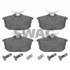 55 91 6207 SWAG Комплект тормозных колодок, дисковый тормоз