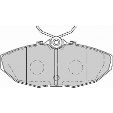 FD7143A NECTO Комплект тормозных колодок, дисковый тормоз