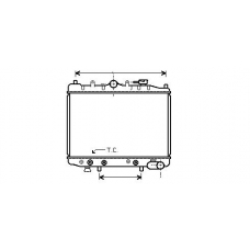 MZ2028 AVA Радиатор, охлаждение двигателя