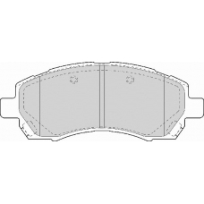 FD7060A NECTO Комплект тормозных колодок, дисковый тормоз
