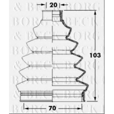 BCB6047 BORG & BECK Пыльник, приводной вал