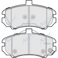 PAD1642 APEC Комплект тормозных колодок, дисковый тормоз