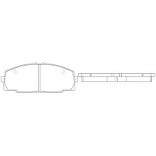 FP1344 FIT Комплект тормозных колодок, дисковый тормоз