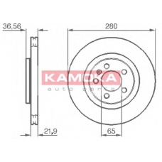 1031856 KAMOKA Тормозной диск