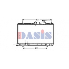 560015N AKS DASIS Радиатор, охлаждение двигателя