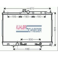 0500761 KUHLER SCHNEIDER Радиатор, охлаждение двигател