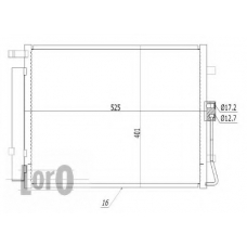 024-016-0007 LORO Конденсатор, кондиционер