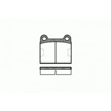 0006.60 REMSA Комплект тормозных колодок, дисковый тормоз