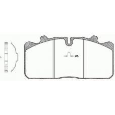 JSX 2658.00 ROADHOUSE Комплект тормозных колодок, дисковый тормоз