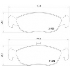 MDB1808 DON Комплект тормозных колодок, дисковый тормоз