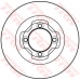 DF4008 TRW Тормозной диск